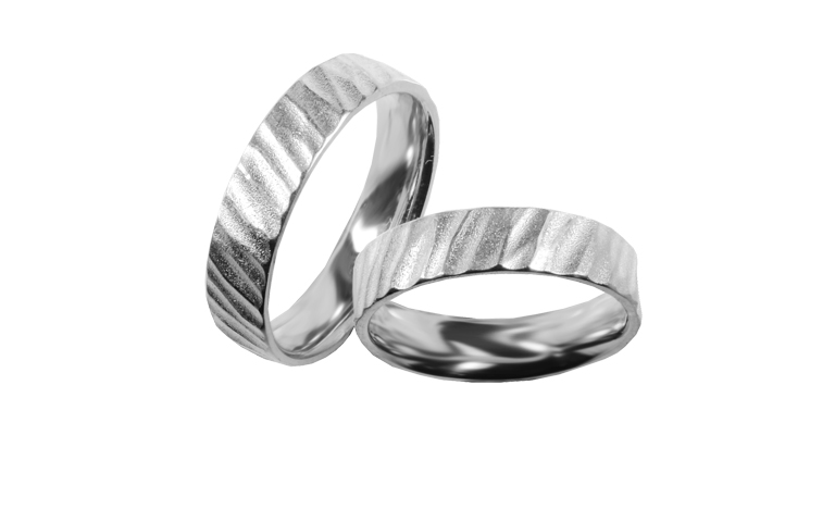 45337+45338-wedding rings, gold 750